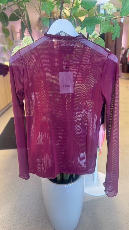 Mesh trompet top begunder