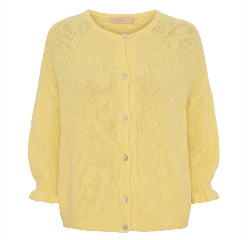 Yellow cardigan 