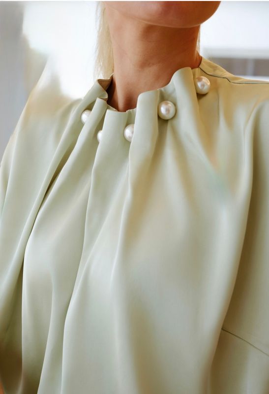 Pearl blouse mint
