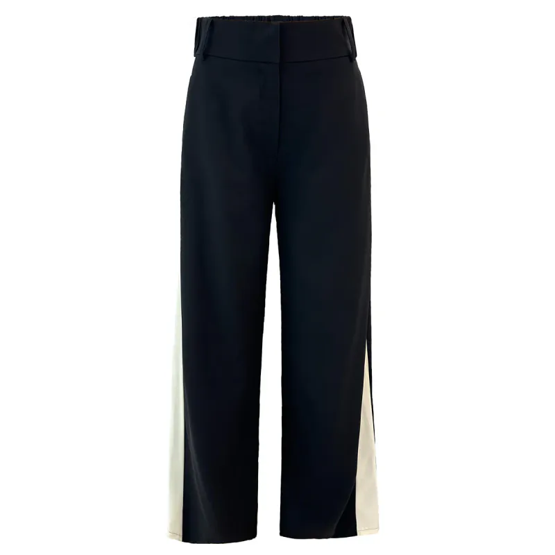 fredde black white pants