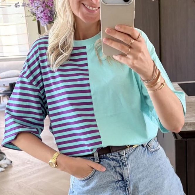 Hovedbilde Azzurro blue/purple t shirt