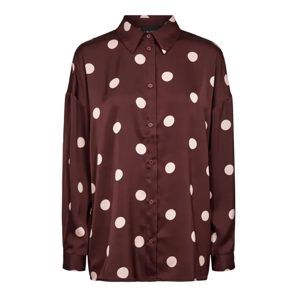 Hovedbilde DOTTI LS SHIRT - PLUM ROSE BIG DOT