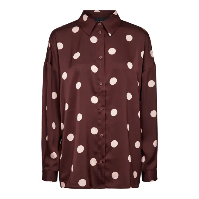 Hovedbilde DOTTI LS SHIRT - PLUM ROSE BIG DOT