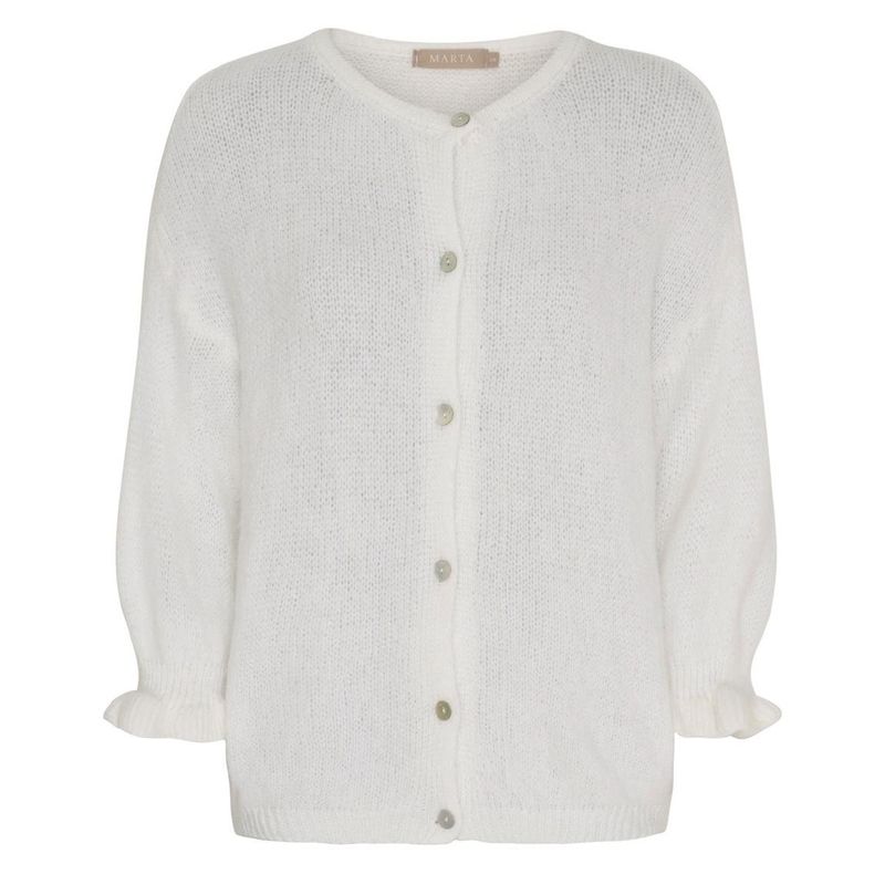 White cardigan