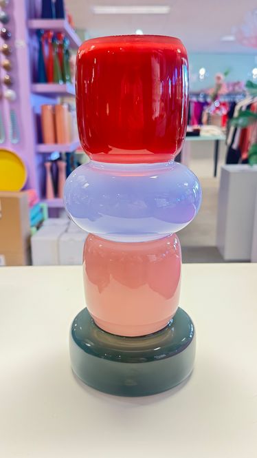 Hovedbilde Burano vase red top