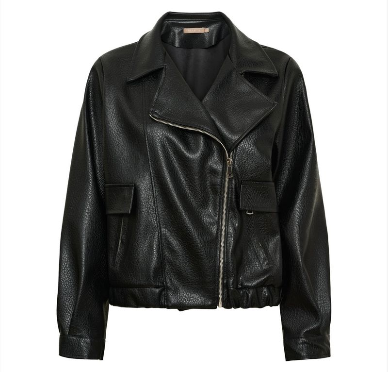 Black pu jacket