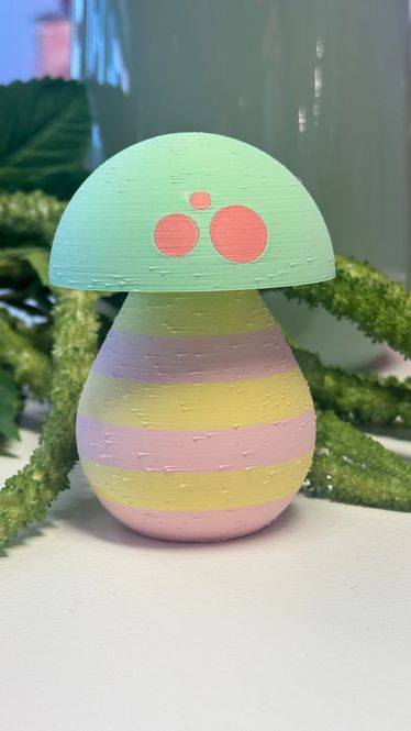 Hovedbilde Sopp mint/gul/rosa
